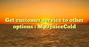 Get customer service to other options : Mp3JuiceCold