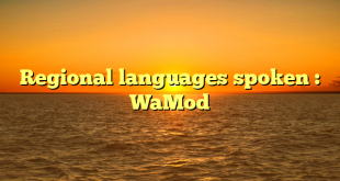 Regional languages spoken : WaMod