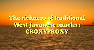 The richness of traditional West Javanese snacks : CROXYPROXY